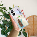 Personalized Blue Blossom Girl Transparent Silicon Case For Realme 10 Pro Plus 5G