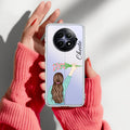 Personalized Blue Blossom Girl Transparent Silicon Case For Realme 13 Pro Plus 5G