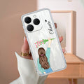Personalized Blue Blossom Girl Anti Yellow Case For Realme 15T 5G