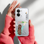 Personalized Blue Blossom Girl Anti Yelllow Case For Realme P3 5G