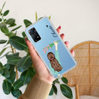 Personalized Blue Blossom Girl Transparent Silicon Case For Redmi Note 14 Pro 5G