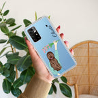Personalized Blue Blossom Girl Transparent Silicon Case For Mi 11i
