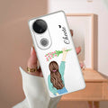 Personalized Blue Blossom Girl Anti Yellow Case For Vivo T4R 5G
