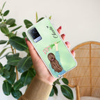 Personalized Blue Blossom Girl Anti Yellow Case For Vivo V21 5G