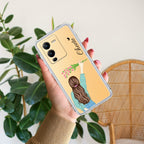 Personalized Blue Blossom Girl Anti Yellow Case For Vivo V25 Pro 5G