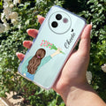 Personalized Blue Blossom Girl Anti Yellow Case For Vivo V30e 5G