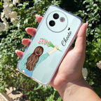 Personalized Blue Blossom Girl Anti Yellow Case For Vivo V30e 5G