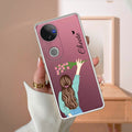 Personalized Blue Blossom Girl Anti Yellow Case For Vivo V50e 5G