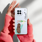 Personalized Blue Blossom Girl Anti Yellow Case For Vivo X90 5G