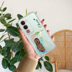 Personalized Blue Blossom Girl Anti Yellow Case For Vivo Y31 5G