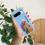Personalized Hijab Girl Transparent Silicon Case For Google Pixel 8 Pro 5G