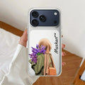 Personalized Hijab Girl Transparent Silicon Case For iPhone 17 Pro Max