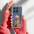 Personalized Hijab Girl Transparent Silicon Case For Motorola