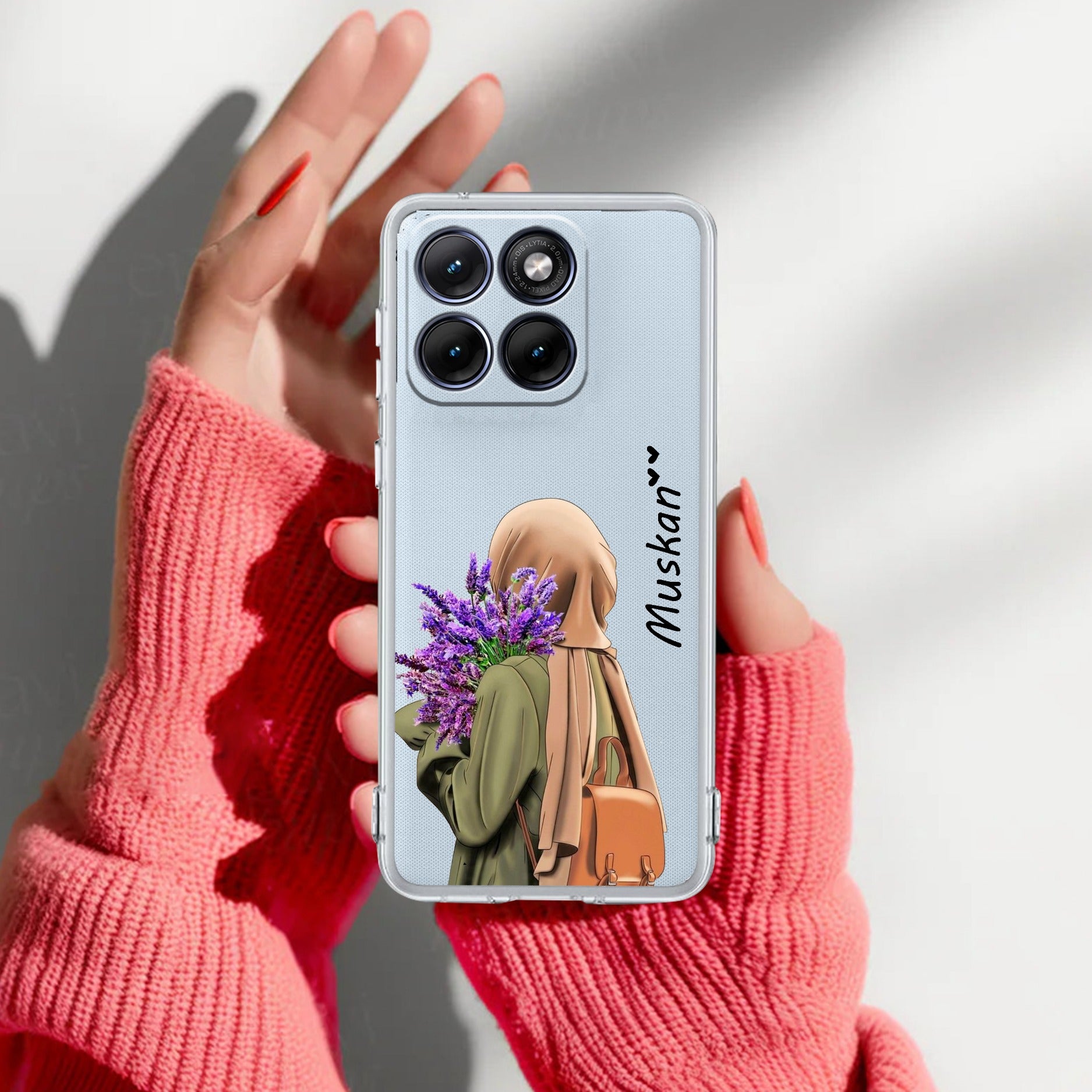 Personalized Hijab Girl Anti Yellow Case For Motorola Edge 60 Stylus 5G