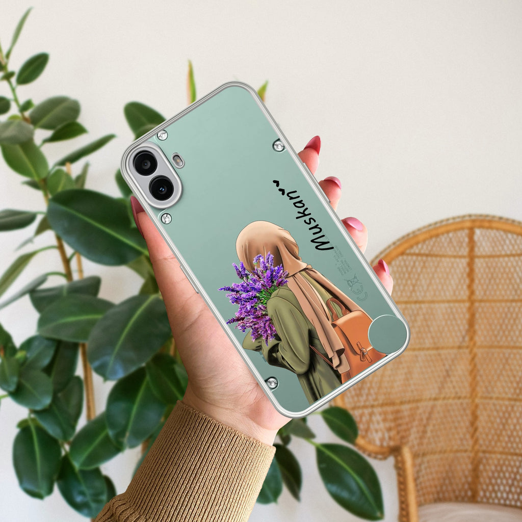 Personalized Hijab Girl Anti Yellow Case For CMF Nothing Phone 1 5G