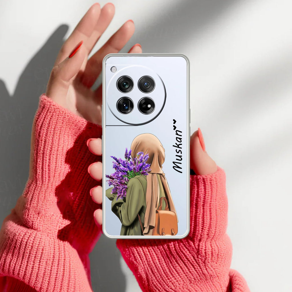 Personalized Hijab Girl Anti Yellow Case For OnePlus 12 5G