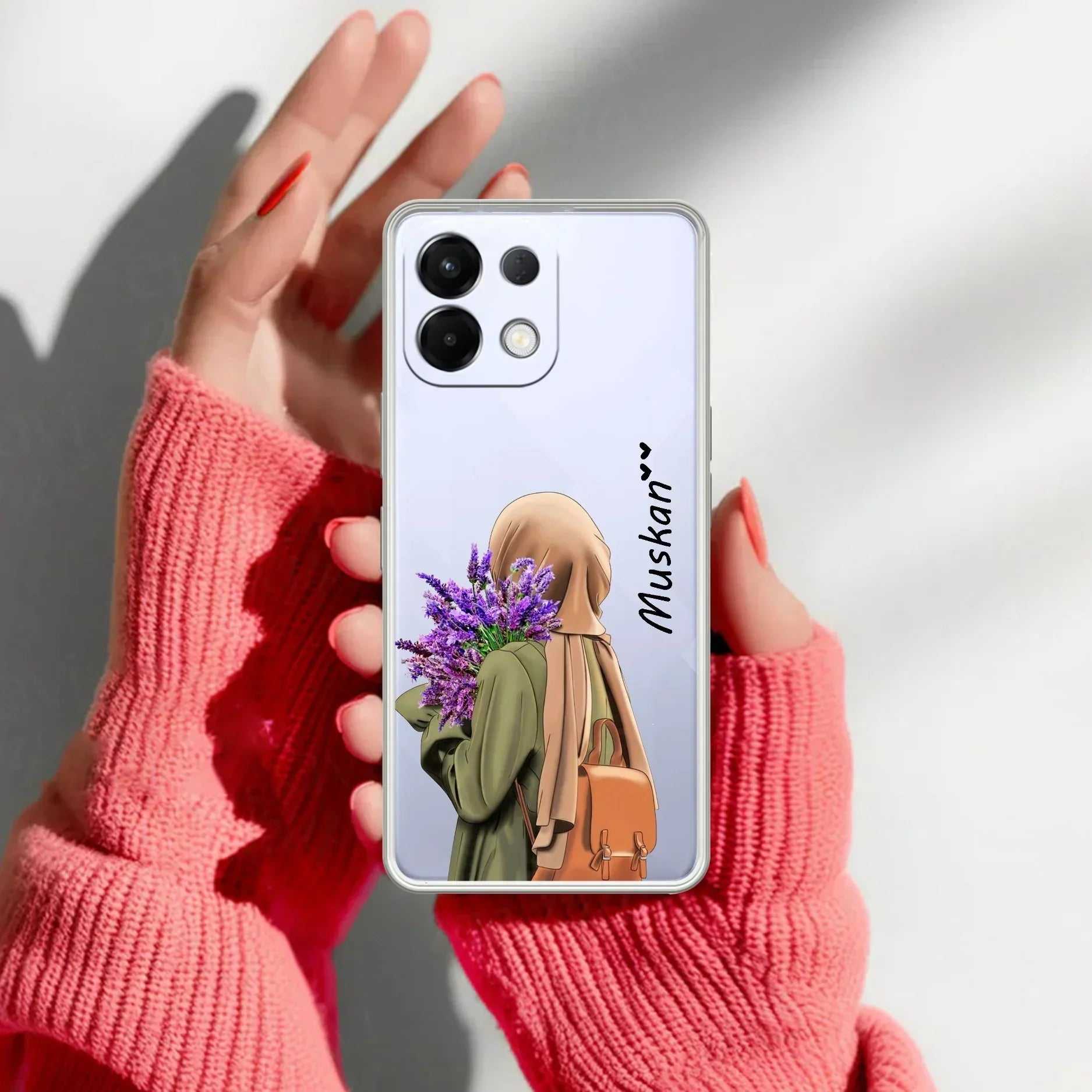 Personalized Hijab Girl Anti Yellow Case For Oppo K13 5G