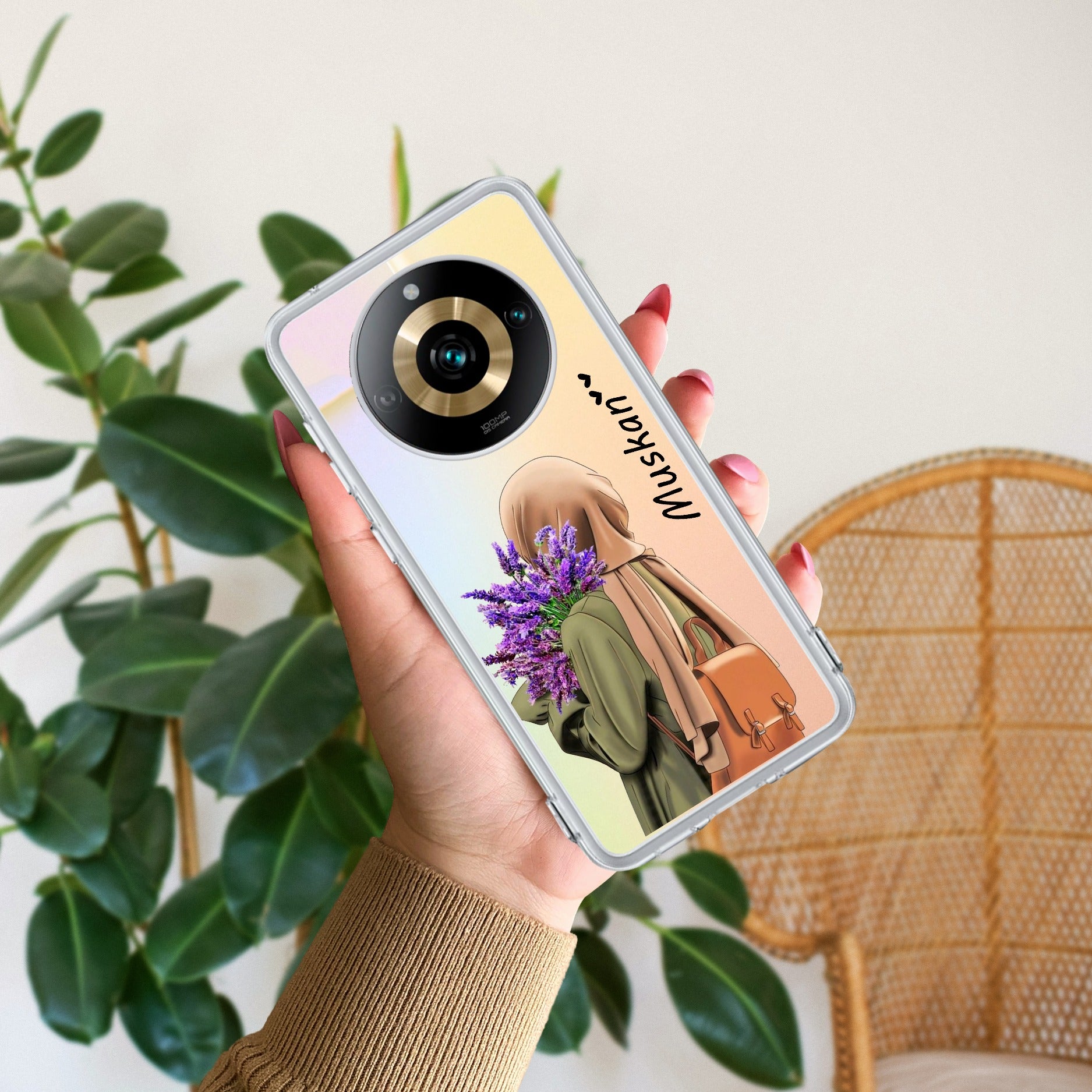 Personalized Hijab Girl Anti Yelllow Case For Realme 11 Pro Plus 5G