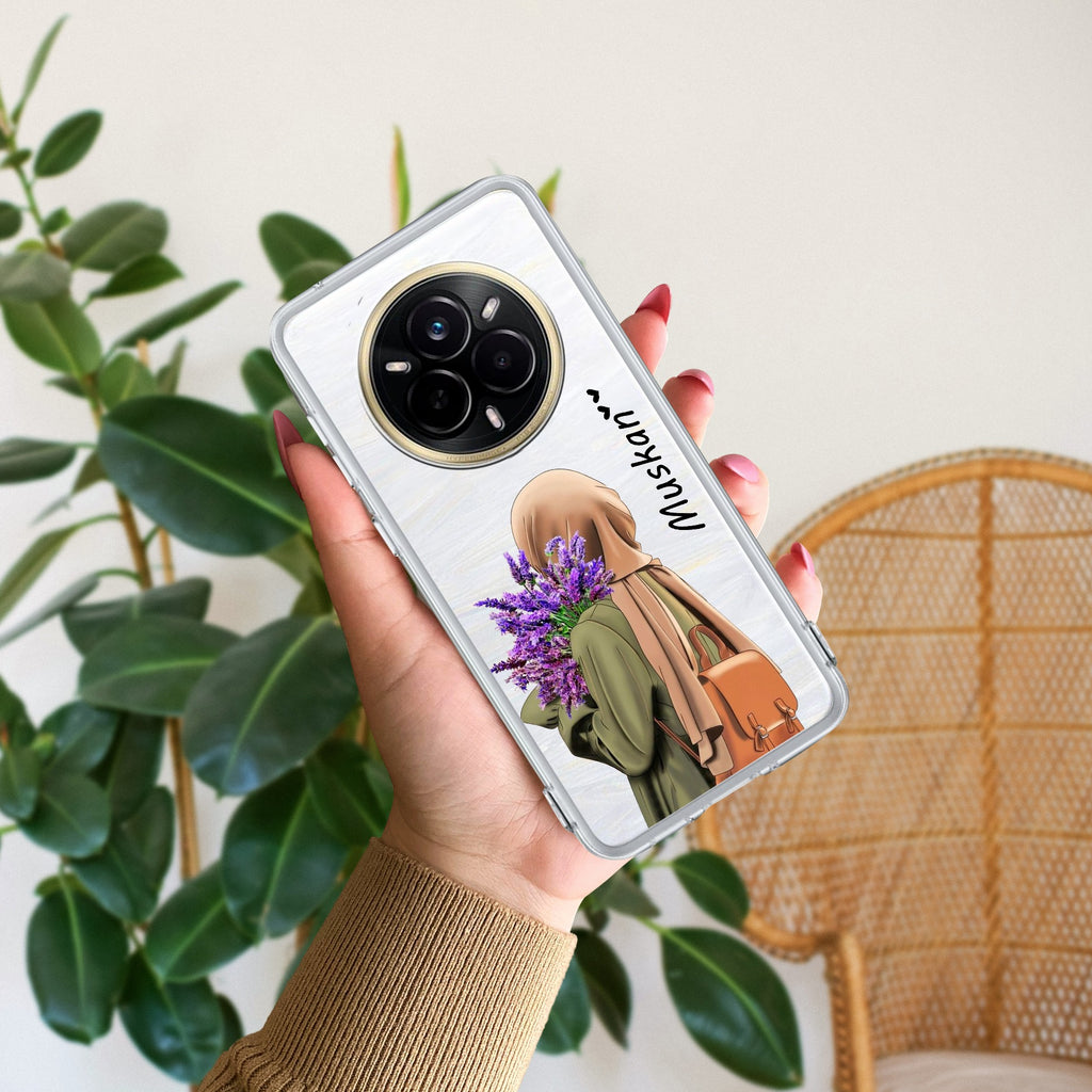 Personalized Hijab Girl Anti Yelllow Case For Realme 14 Pro Plus 5G