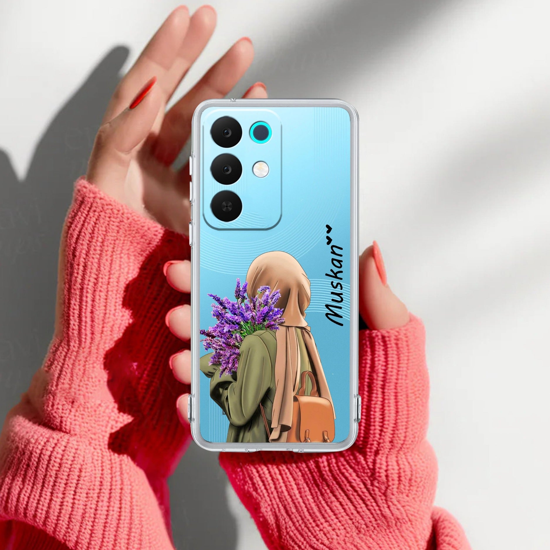 Personalized Hijab Girl Anti Yelllow Case For Realme 15X 5G