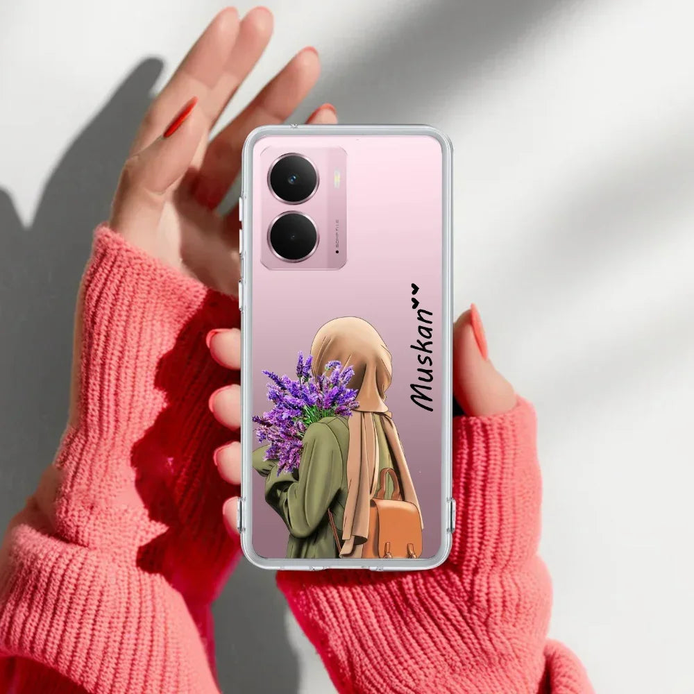 Personalized Hijab Girl Transparent Silicon Case For Realme C65 5G
