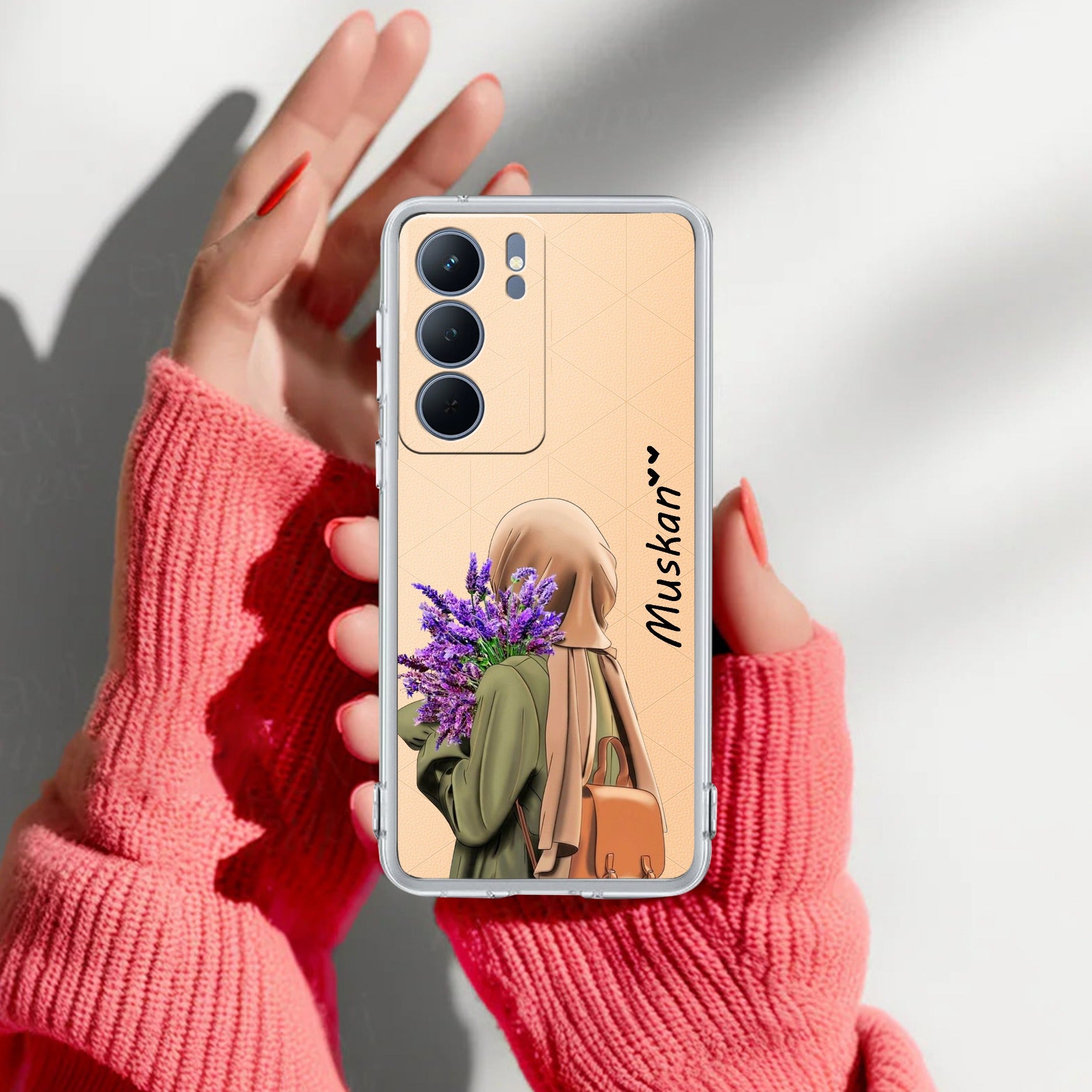 Personalized Hijab Girl Transparent Silicon Case For Realme Narzo 80 Lite 5G