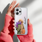 Personalized Hijab Girl Transparent Silicon Case For Redmi 12 4G