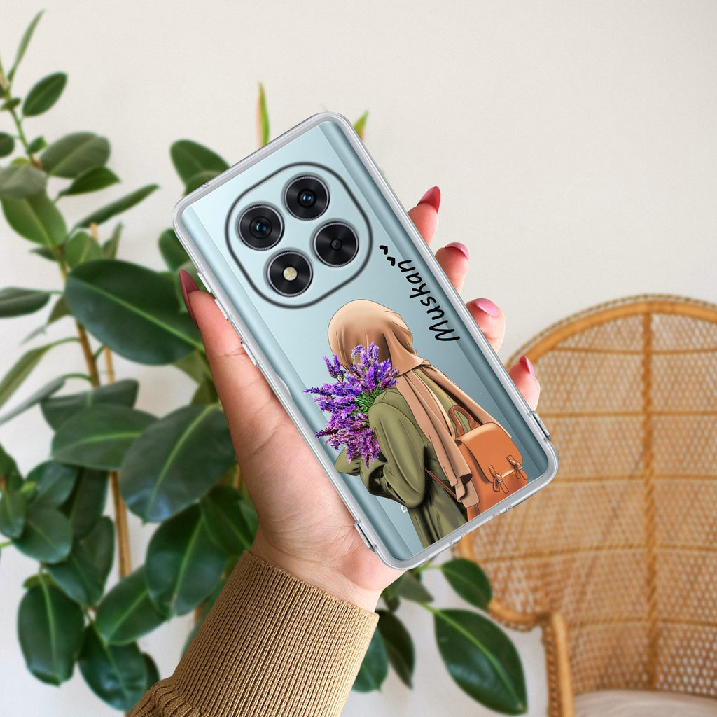 Personalized Hijab Girl Transparent Silicon Case For Xiaomi 14 5G