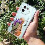 Personalized Hijab Girl Transparent Silicon Case For Vivo