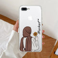 Personalized Hijab Girl Transparent Silicon Case V2 For iPhone 7 Plus / iPhone 8 Plus