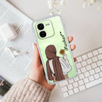 Personalized Hijab Girl Transparent Silicon Case V2 For iQOO Z9x 5G