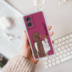 Personalized Hijab Girl Anti Yellow Case V2 For Motorola G96 5G