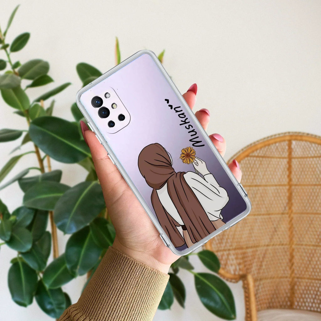 Personalized Hijab Girl Transparent Silicon Case V2 For OnePlus - ShopOnCliQ
