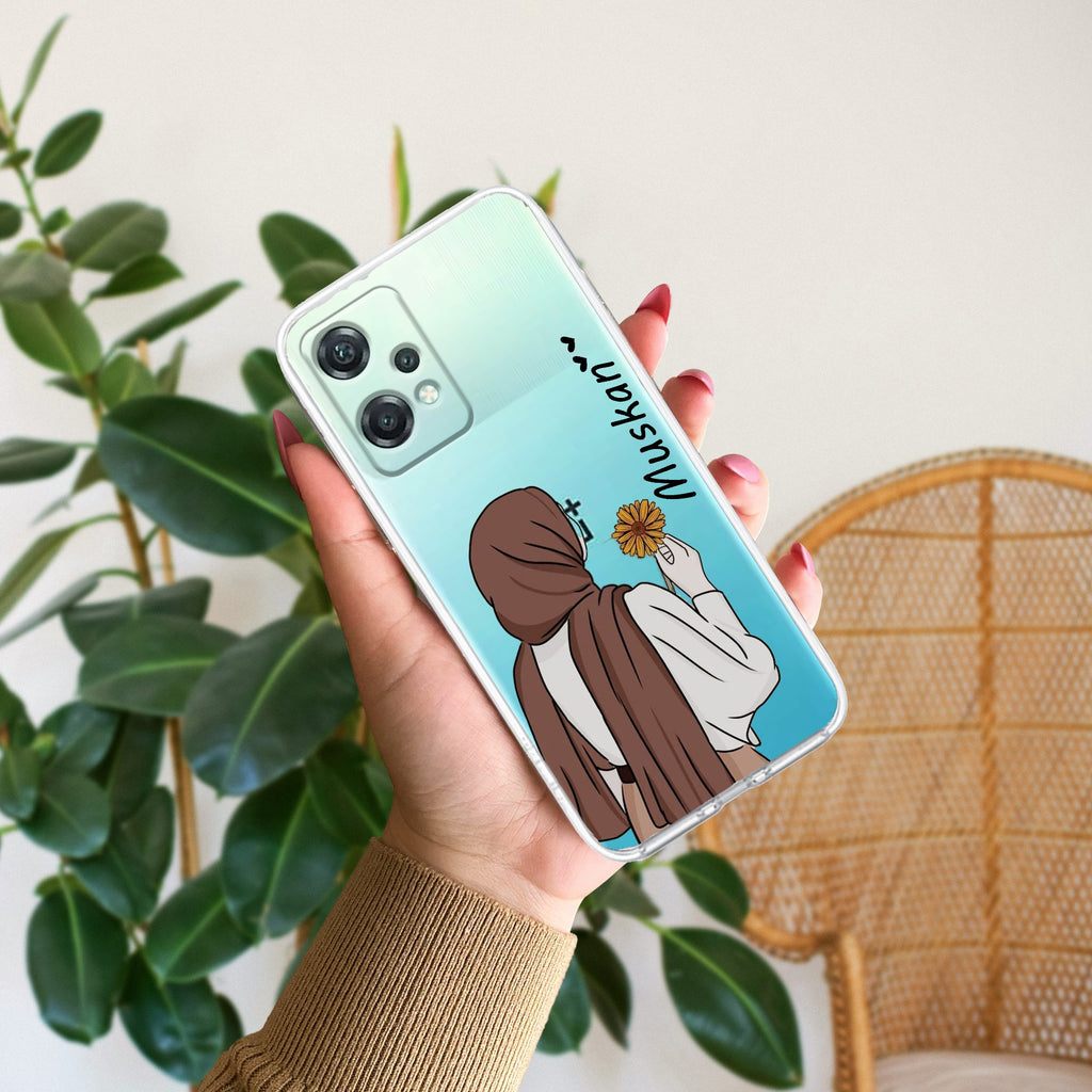 Personalized Hijab Girl Transparent Silicon Case V2 For OnePlus Nord CE 2 Lite