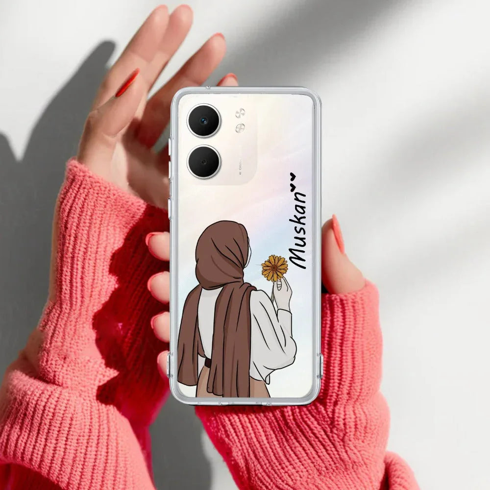 Personalized Hijab Girl Transparent Silicon Case V2 For Oppo - ShopOnCliQ