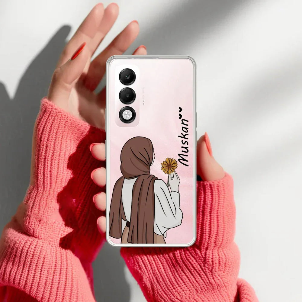 Personalized Hijab Girl Transparent Silicon Case V2 For Oppo - ShopOnCliQ