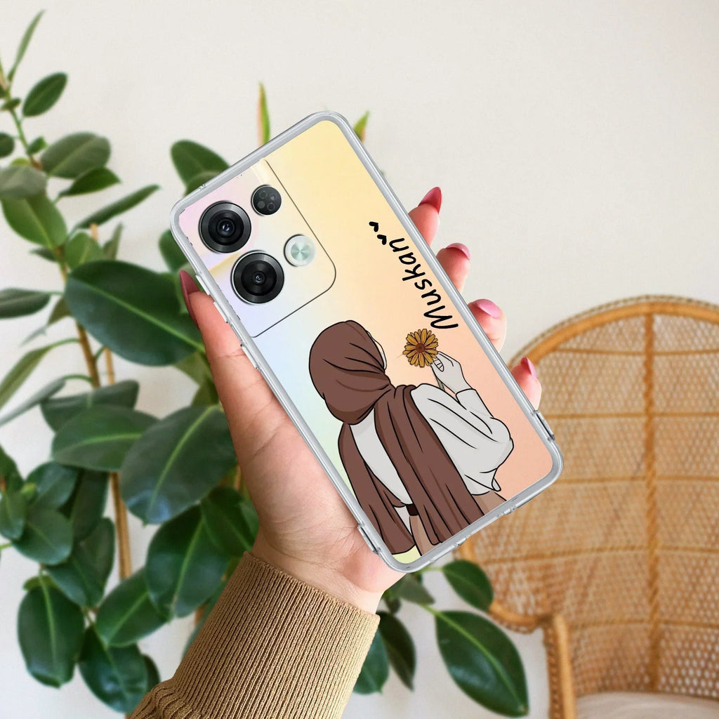 Personalized Hijab Girl Anti Yellow Case V2 For Oppo Reno 8 Pro 5G