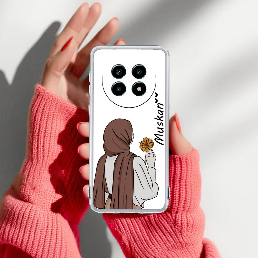 Personalized Hijab Girl Anti Yelllow Case V2 For Realme 14 Pro Lite 5G