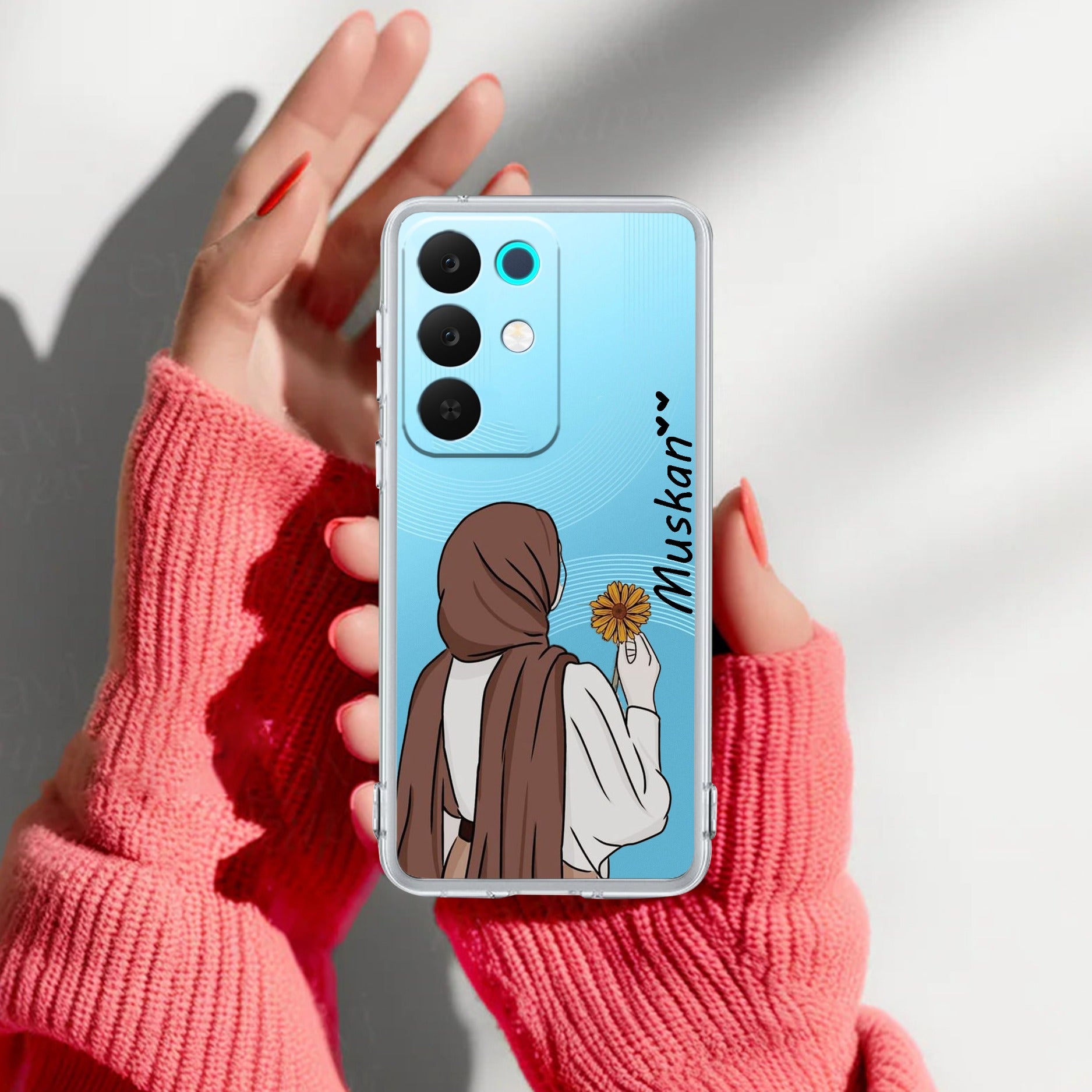 Personalized Hijab Girl Anti Yelllow Case V2 For Realme 15X 5G