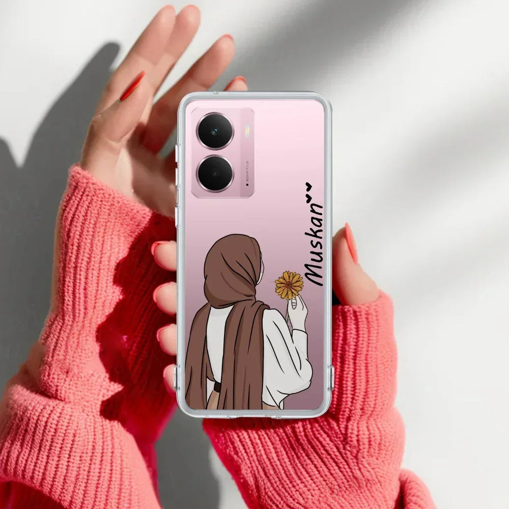 Personalized Hijab Girl Transparent Silicon Case V2 For Realme Narzo 70 Pro 5G