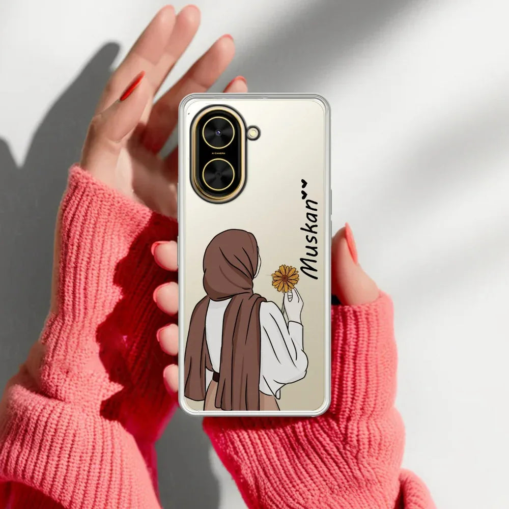 Personalized Hijab Girl Transparent Silicon Case V2 For Poco - ShopOnCliQ