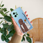 Personalized Hijab Girl Transparent Silicon Case V2 For Redmi Note 12 4G
