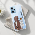 Personalized Hijab Girl Transparent Silicon Case V2 For Redmi Note 12 5G