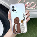 Personalized Hijab Girl Transparent Silicon Case V2 For Vivo T1 5G