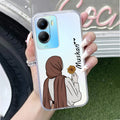 Personalized Hijab Girl Transparent Silicon Case V2 For Vivo T2x 5G
