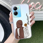 Personalized Hijab Girl Transparent Silicon Case V2 For Vivo
