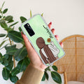 We Bare Bears Transparent Silicon Case Pink For Vivo V20 SE
