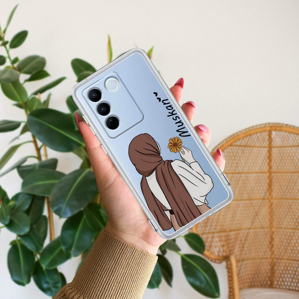 Personalized Hijab Girl Anti Yellow Case V2 For Vivo V27 Pro 5G