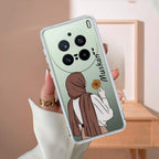 Personalized Hijab Girl Transparent Silicon Case V2 For Vivo X200 Pro 5G