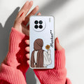 Personalized Hijab Girl Transparent Silicon Case V2 For Vivo X90 Pro 5G